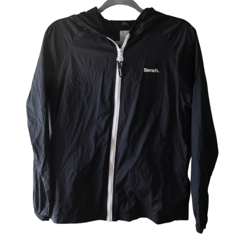 Bench Black Windbreaker Jacket